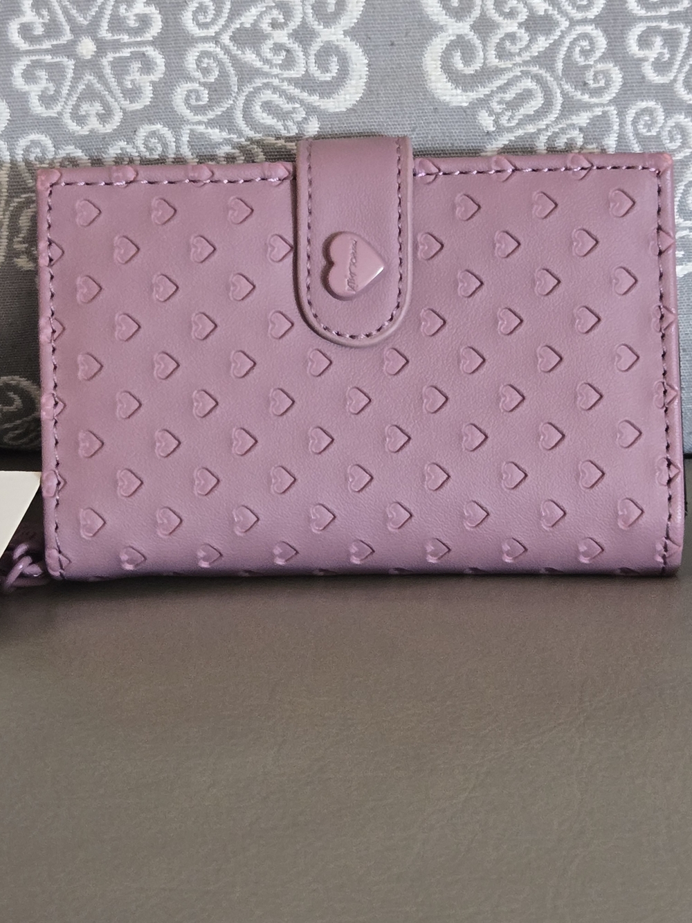 Betsey Johnson XOLEAH Card Case Wallet - Mauve Pink NWT